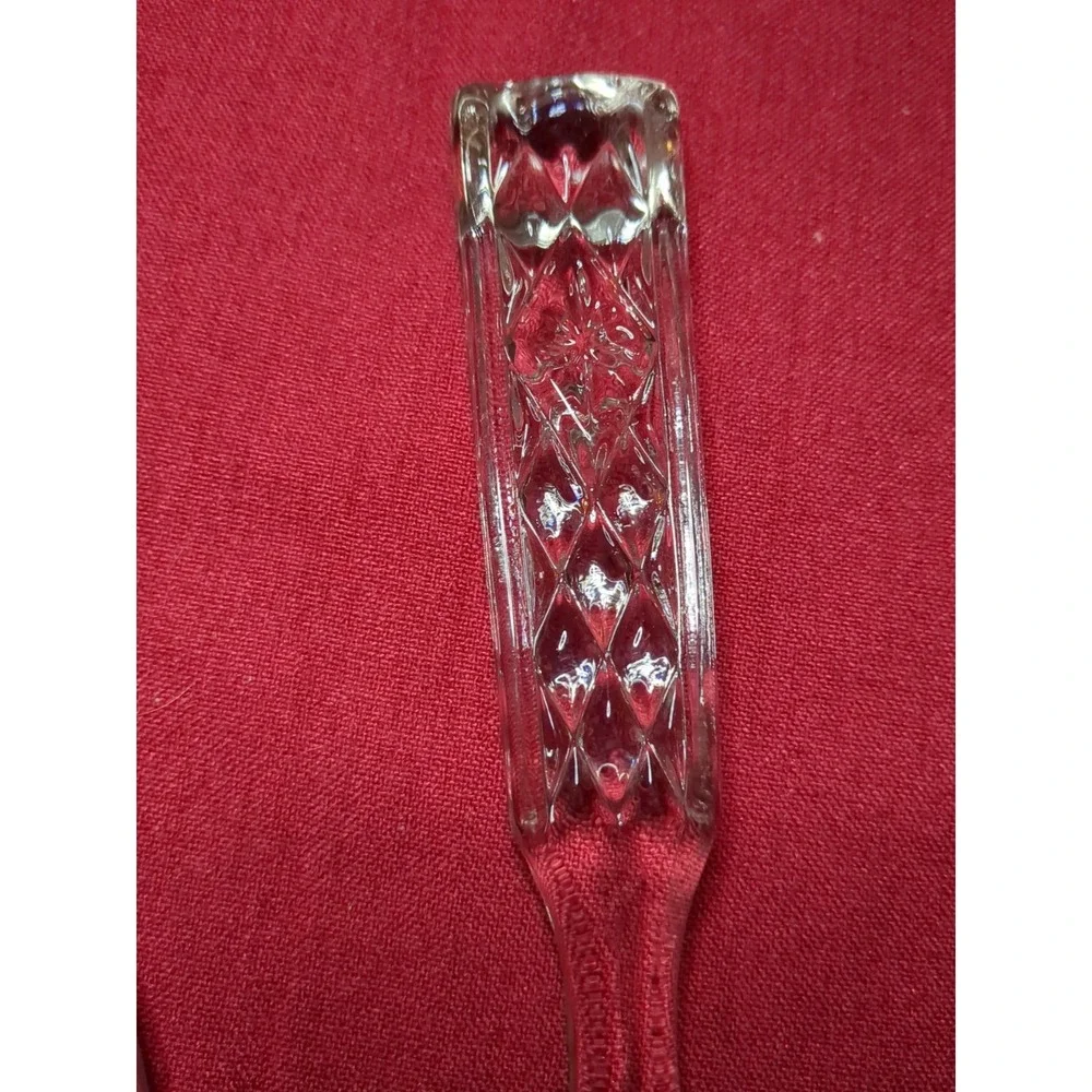 Anchor Hocking‎ Crystal Wexford Serving Salad Fork & Spoon Set